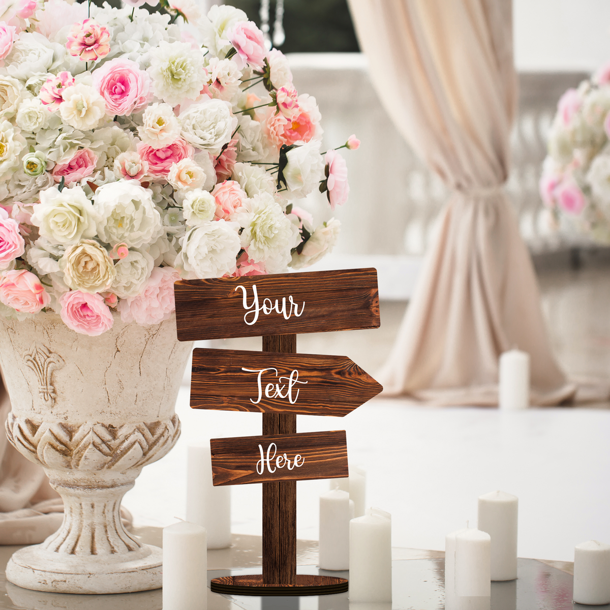 Party to Be Rustic Table Sign in Wood Custom Table Decor Party Table ...