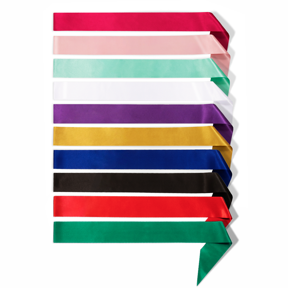 Party to Be Plain Sash Blank Satin Sash DIY Sash Party Accessory Adult Size