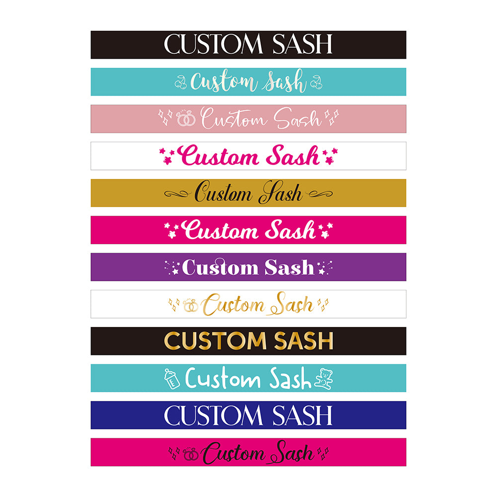 How To Write On Satin Sash